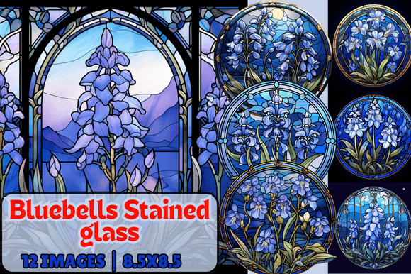Bluebells Stained Glass: A Creative Digital Resource