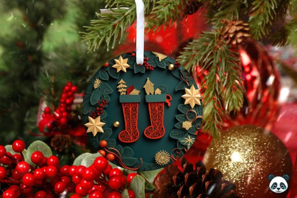 Bringing Holiday Cheer to Life with a Stockings 3D Christmas Ornament Design