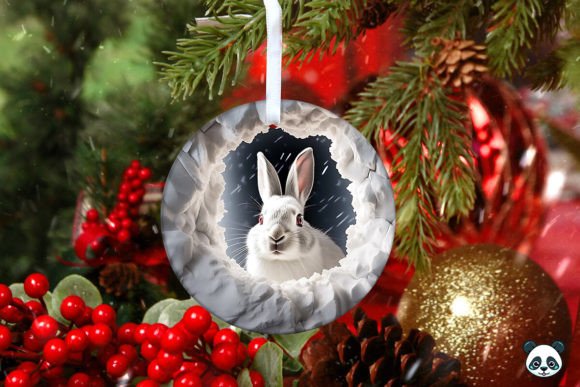 Bringing Nature to the Tree: The Rise of the Snowshoe Hare 3D Christmas Ornament 2