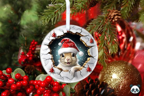Bringing Nature to Your Tree with the Squirrel 3D Christmas Ornament 4 Design