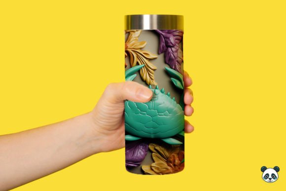 Bringing the Ocean to Life with a 3D Crab Tumbler Wrap Png