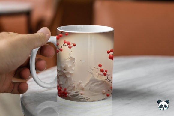 Bringing Winter to Life with 3D Winterberry Mug Wrap Sublimation