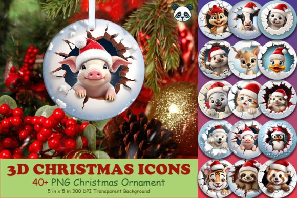 Creating Adorable Holiday Keepsakes with the Baby Animal 3D Christmas Ornament Bundle