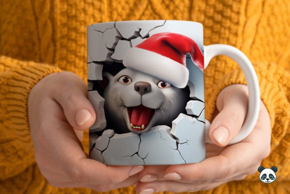 Creating Professional Holiday Gifts with a 3D Christmas Seal Mug Wrap