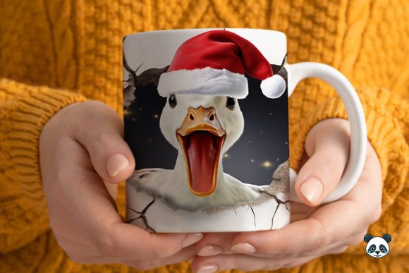 Elevate Your Holiday Crafts with a 3D Christmas Goose Mug Wrap