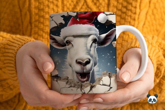Evaluating the 3D Christmas Goat Mug Wrap for Professional Sublimation