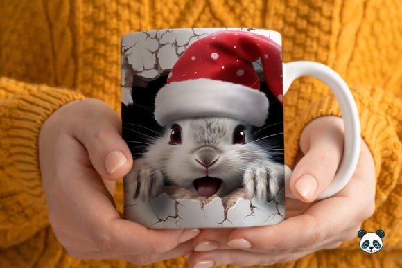 Evaluating the 3D Christmas Rabbit Mug Wrap for Holiday Sublimation Projects