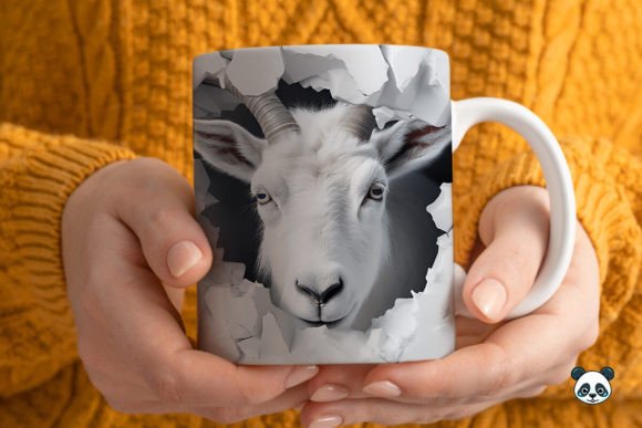 Evaluating the 3D Mountain Goat Mug Wrap Sublimation Design
