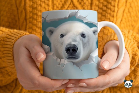 Evaluating the 3D Polar Bear Mug Wrap Sublimation 3 Design