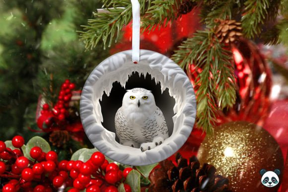 Integrating the 3D Snowy Owl Christmas Ornament into Your Sublimation Workflow
