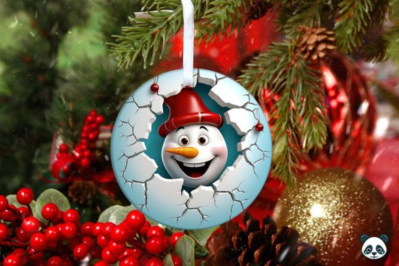 Mastering Sublimation with the 3D Snowman Christmas Ornament 5 Design