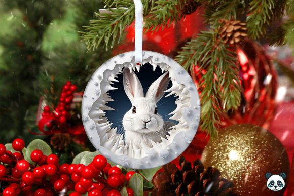 Strategic Application of the Snowshoe Hare 3D Christmas Ornament 1 Design for Seasonal Product Lines