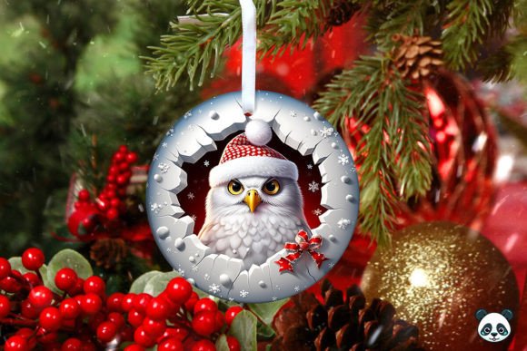 Strategic Application of the Snowy Owl 3D Christmas Ornament 5 Design for Seasonal Product Lines