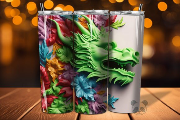 Unlocking Creative Potential with the 3D Dragon Tumbler Wrap Png 4 Design